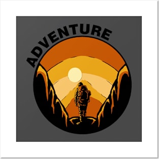 Adventure orange color Posters and Art